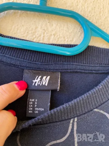 Мъжка блуза H&M от трико - S, снимка 2 - Блузи - 49748035