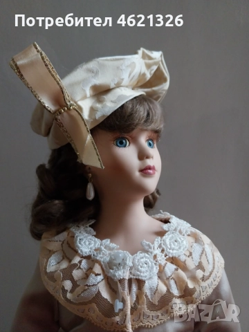 Винтидж колекционерска порцеланова кукла като нова с ограничено издание, снимка 2 - Декорация за дома - 52056649