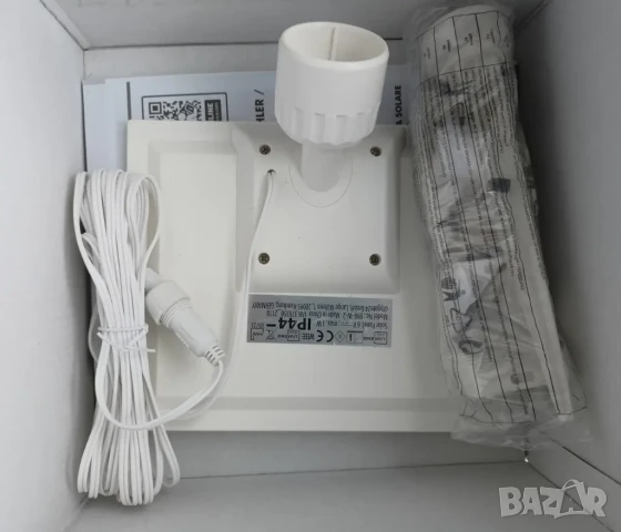 Външен двоен соларен прожектор със сензор за движение LIVARNO Home, снимка 4 - Соларни лампи - 51177146