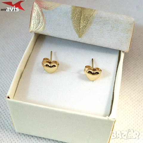 Обеци с 14К златно покритие 2141855