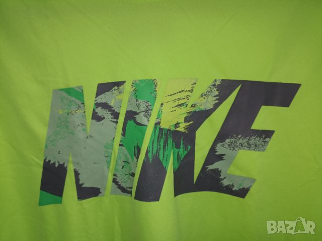 Nike dri fit  -Неонова   тинейджърска тениска за ръст 148-152 см , снимка 4 - Детски тениски и потници - 45537416