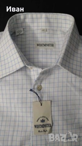 Мъжка риза дълъг ръкав Westminster, размер 41/42 - L/XL, снимка 1 - Ризи - 45854262