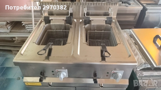 Фритюрник Двоен Професионален, снимка 3 - Обзавеждане на кухня - 51679391