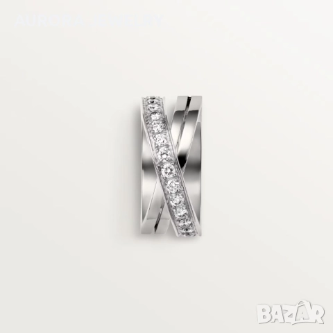 CARTIER Etincelle de Cartier White Gold Diamonds Дамски Пръстен, снимка 9 - Пръстени - 52854774