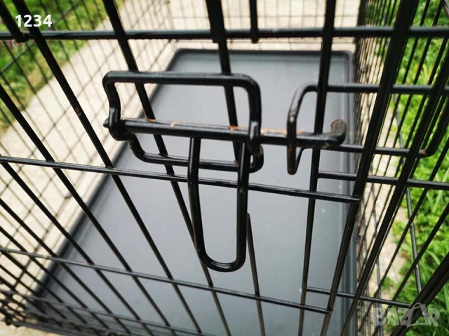 транспортна клетка метална сгъваема 92x58x63см за куче, стационар, снимка 4 - За кучета - 54015155