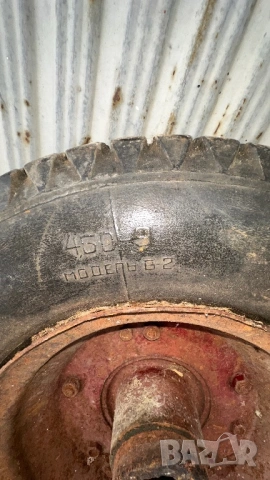 Джанта с гума 4,5 х 9 за мотофреза, стоп, главина, снимка 2 - Селскостопанска техника - 44230757