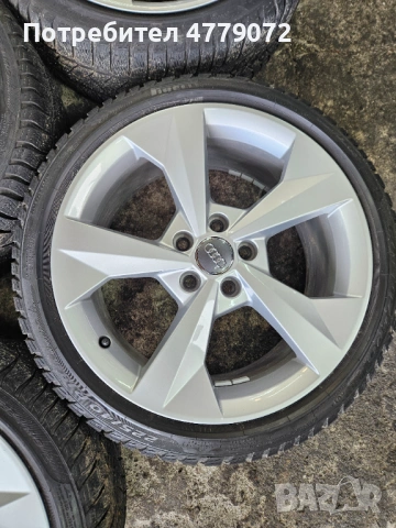 Оригинални джанти за Audi със зимни гуми 225 40 18, снимка 3 - Гуми и джанти - 53993370