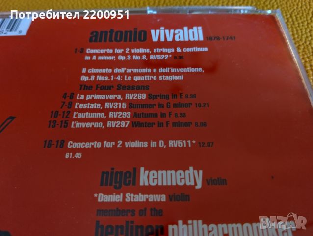 VIVALDI-NIGEL KENNEDY, снимка 8 - CD дискове - 45928671