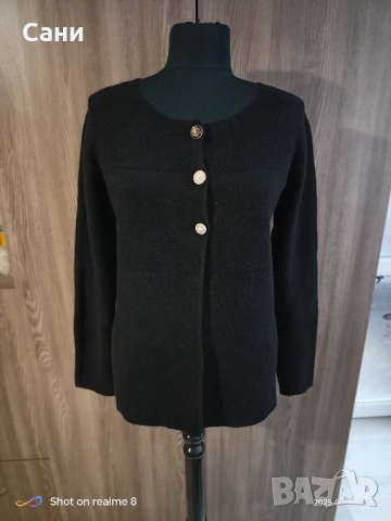 Черна жилетка с копчета , снимка 3 - Жилетки - 51748772