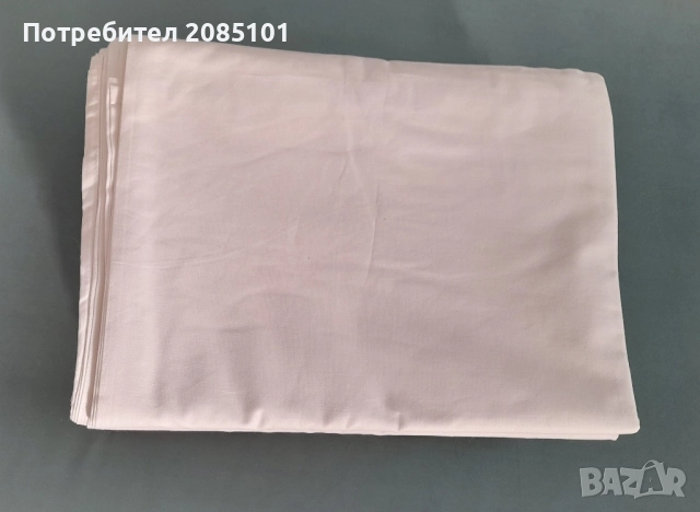 Бели памучни чаршафи, снимка 2 - Спално бельо - 52157581