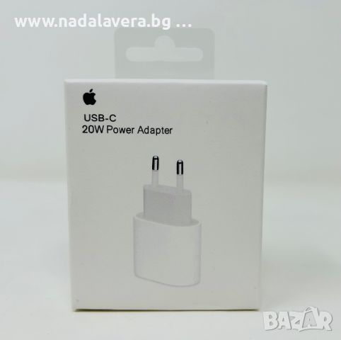  Кабел Зарядно Адаптер Apple USB C 20W Power Adapter за iPhone Епъл, снимка 2 - Оригинални зарядни - 37065473