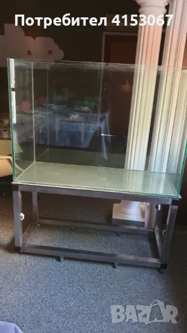 Аквариум с неръждаема конструкция, снимка 5 - Аквариуми - 49889838