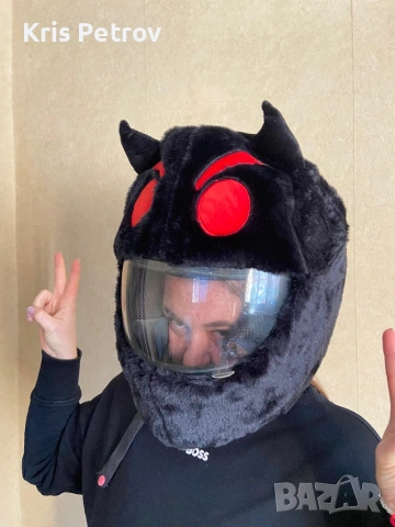 Декорация Калъфка За Каска Red Devil, снимка 3 - Аксесоари и консумативи - 53682611