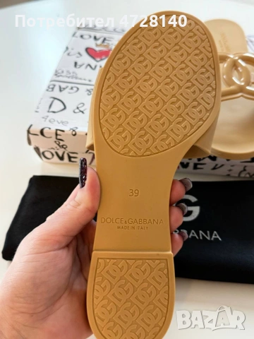 Дамски джапанки Dolce Gabbana , снимка 4 - Маратонки - 53742080