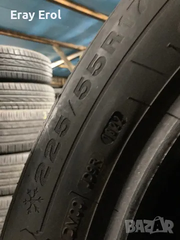 2бр - 225 55 17 - DUNLOP WINTER SPORT 5 XL - 2022г - 7мм грайфер, снимка 6 - Гуми и джанти - 47539077