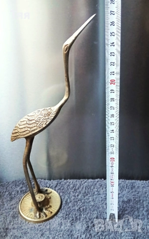 Бронзови скулптори на чапли , снимка 2 - Антикварни и старинни предмети - 53002048