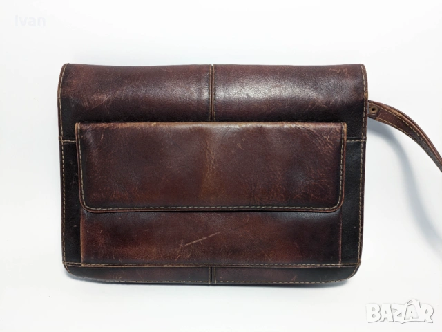Рядка ретро чанта Petek Mens Leather Bag Turkey, снимка 2 - Чанти - 53991276