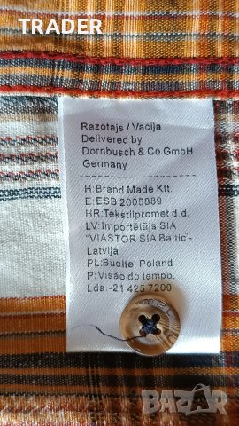 Мъжка риза  CAMEL  ACTIVE размер XL 30% лен 70% памук, снимка 16 - Ризи - 38186256