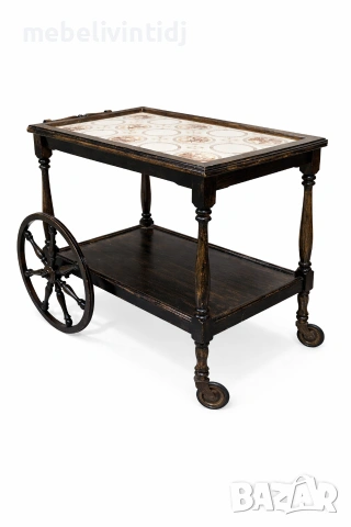 Антична сервираща количка за чай и напитки