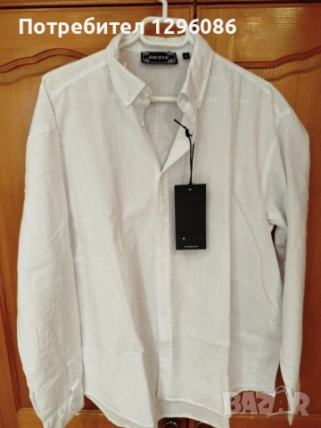 Нова мъжка ленена риза