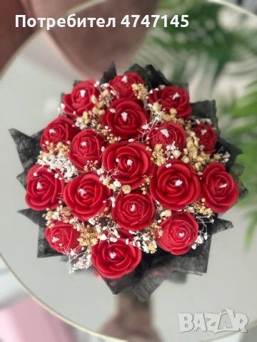 Ръчно изработени соеви свещи под форми на букети цветя и други по ваш избор и идея, снимка 8 - Декорация за дома - 53638656