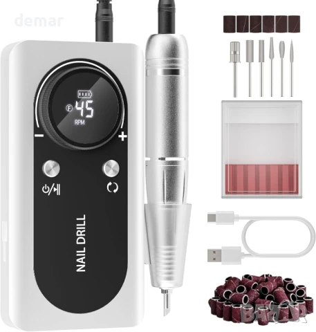 Професионална електрическа пила за нокти 40000 оборота в минута, снимка 1