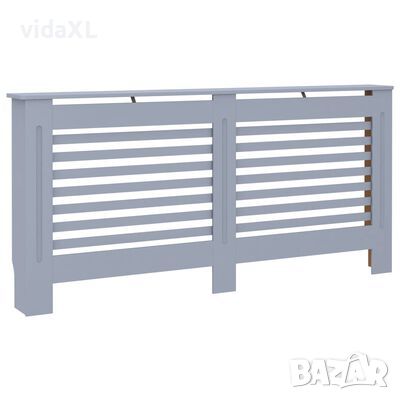 vidaXL Параван за радиатор, антрацит, 172x19x81,5 см, МДФ(SKU:288188