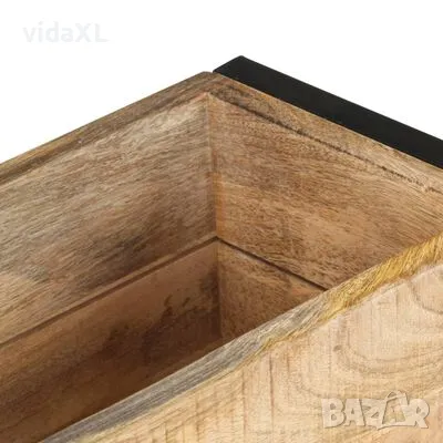 vidaXL Плантер, 60x20x68 см, грубо мангово дърво(SKU:321941）, снимка 4 - Други - 49580721