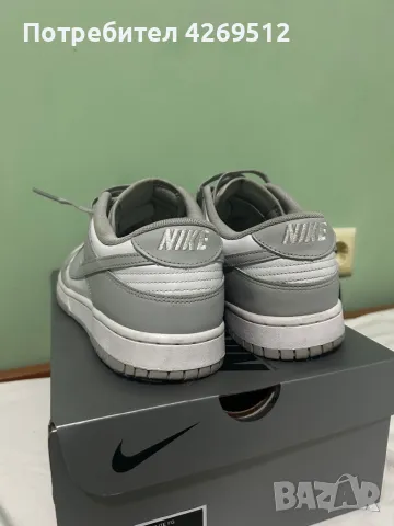 Nike dunk low grey , снимка 5 - Ежедневни обувки - 47740336