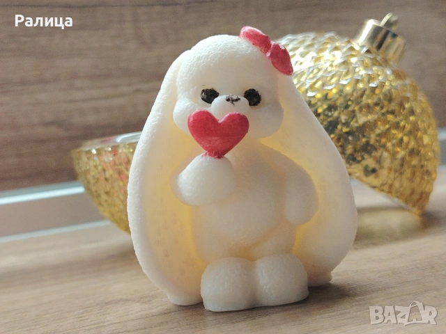 Ароматна свещ - зайче. Подарък за всеки повод, снимка 4 - Декорация за дома - 53449154