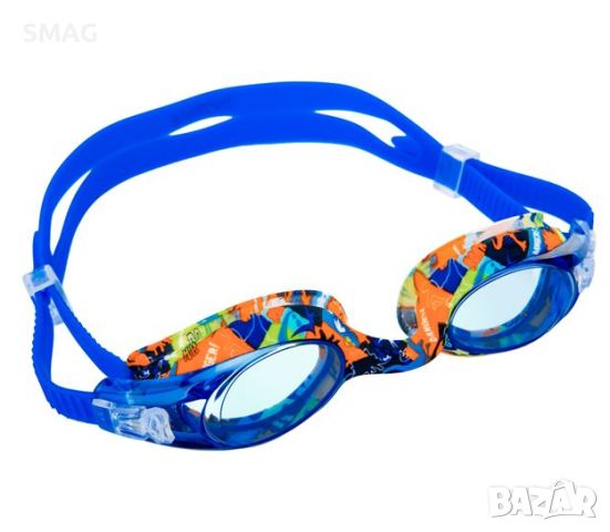 Детски силиконови плажни очила за плуване син дизайн динозавър 6-12 години, снимка 2 - Водни спортове - 46287671