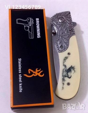 Сгъваем нож BROWNING -ЕЛЕН, снимка 2 - Ножове - 53917512