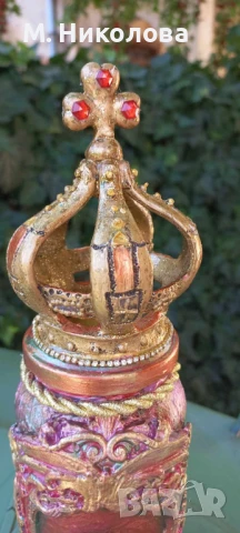 Ръчно декорирано бурканче за кафе., снимка 5 - Декорация за дома - 50584416