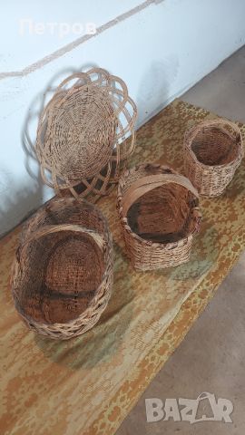 Продава плетени кошници, плетен панер  от старо време., снимка 2 - Декорация за дома - 41775692