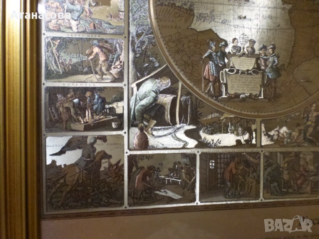 Картина Карта на света на Пискатор Глобус, снимка 9 - Картини - 53729286