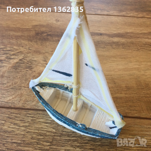 НОВА колекционерска фигурка / фигура  макет на рибарска лодка от резин, снимка 6 - Колекции - 45005094