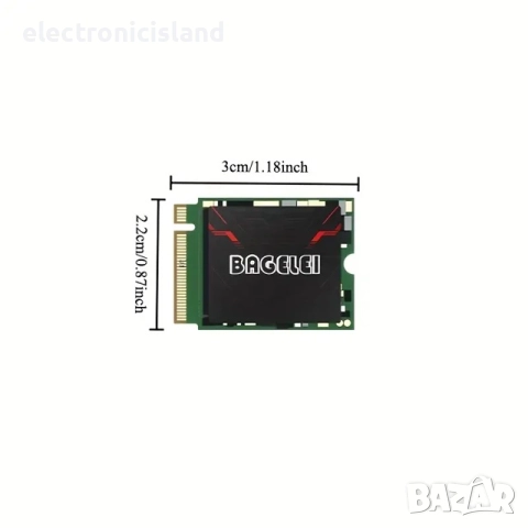 Чисто нов SSD диск BAGELEI 256 GB M.2 NVMe SSD 2230, снимка 2 - Твърди дискове - 51781935
