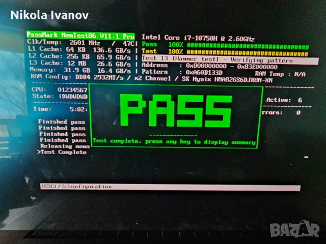 16GB DDR4 SODIMM 2933Mhz Kingston RAM памет | Тествана! | за лаптоп, снимка 3 - RAM памет - 54245850
