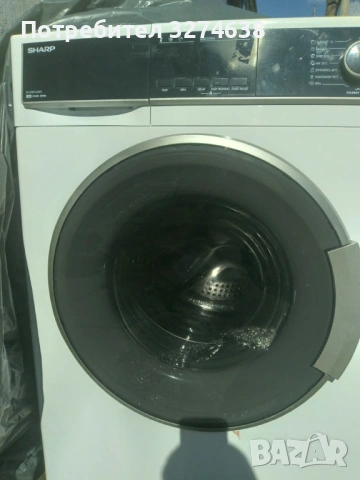Пералня SHARP 9кг с гаранция и антиалергично пране, снимка 3 - Перални - 54136667