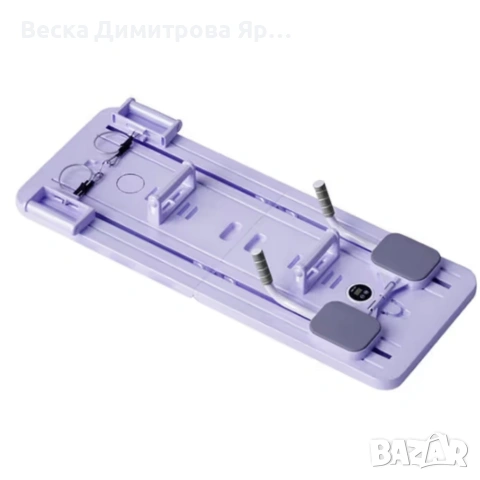 Фитнес дъска за пилатес 3 в 1 – ластици за съпротивление, таймер и стойка за телефон, снимка 9 - Фитнес уреди - 53990103