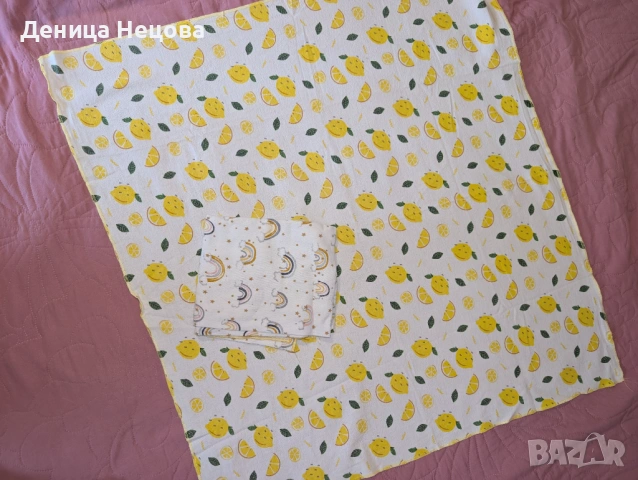 Бебешки пелени - бархет, муселин, снимка 2 - Други - 53204972