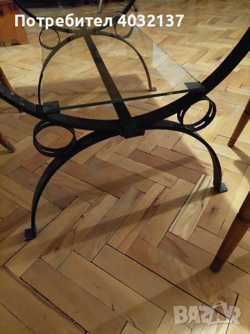 маса с табуретки от ковано желязо, снимка 3 - Маси - 51747358