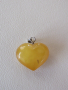 Колие - сърце от първокласен балтийски кехлибар, снимка 1 - Колиета, медальони, синджири - 45063668
