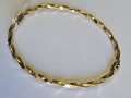 Златна твърда женска гривна 585/14к 6.63гр, снимка 1