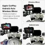 5-инчов HD сензорен екран Безжичен Carplay Android Auto Безжично огледало, снимка 3