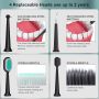 HANNEA® Комплект за почистване на зъби с 3 режима на работа,4 Преносим сменяеми глави, снимка 3