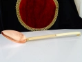 Медна лъжица за сос,сосове,коктейли,чиста червена мед. , снимка 2