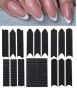 черрен френски маникюр самозалепващи лепенки стикери за декорация нокти, снимка 1 - Продукти за маникюр - 46000052