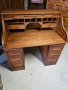 Масивно дъбово писалище в перфектно състояние, снимка 4