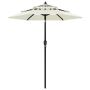vidaXL Градински чадър на 3 нива с алуминиев прът, пясъчен, 2 м（SKU:313852